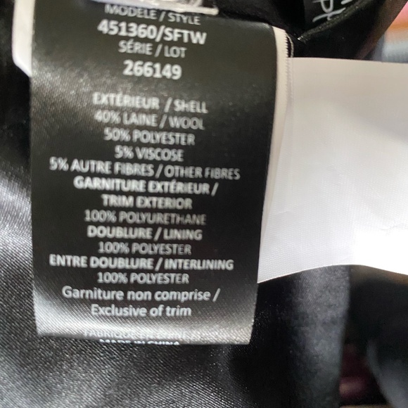 Marcona Womens Black Wool Blend Mid Length Plus Size Coat. Sz 2X - Picture 7 of 16